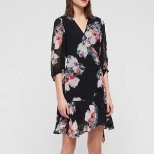 All Saints Jade Violy Wrap Dress